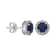 DAZZLE EARRING- BLUE CORUNDUM SAPPHIRE