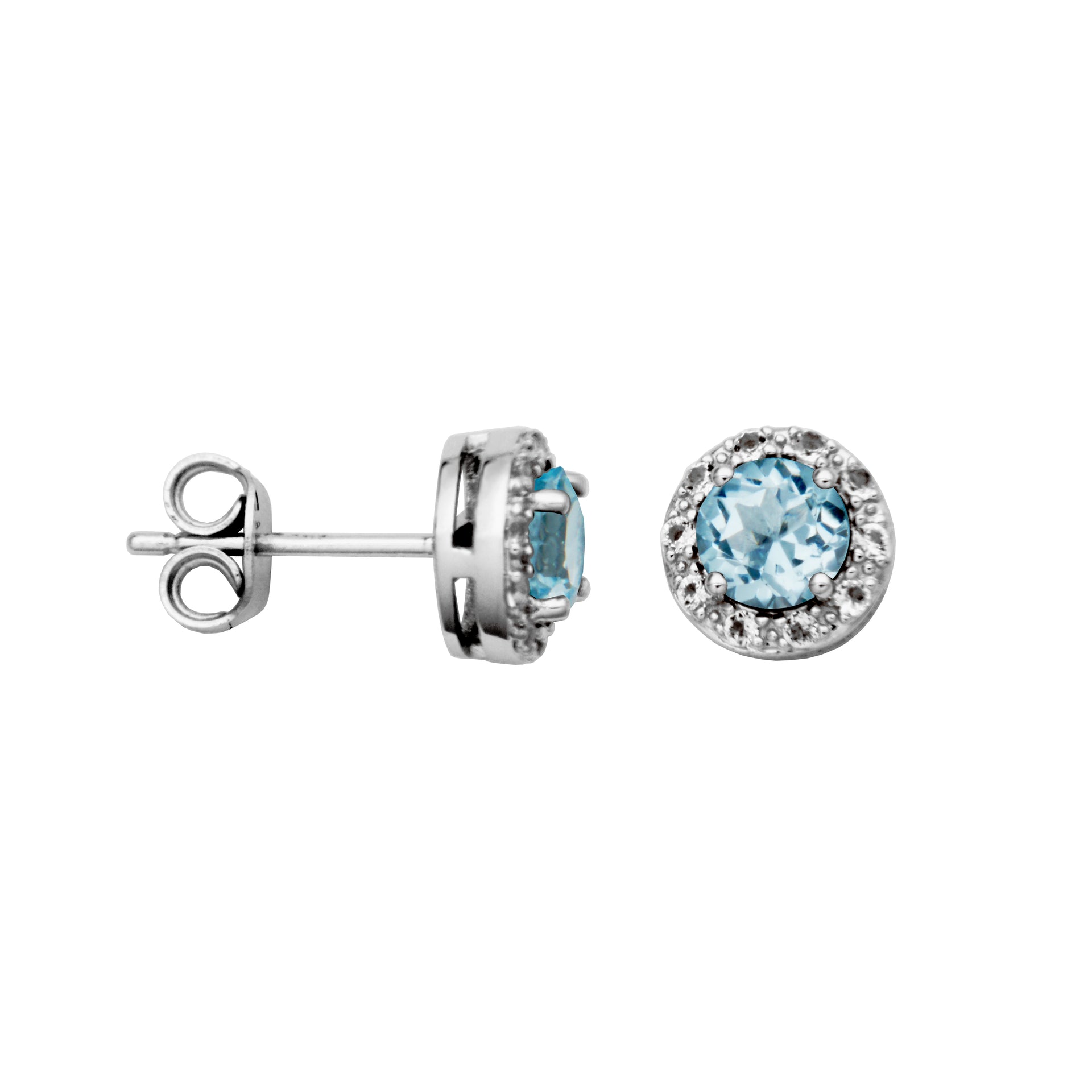 DAZZLE EARRING- BLUE TOPAZ