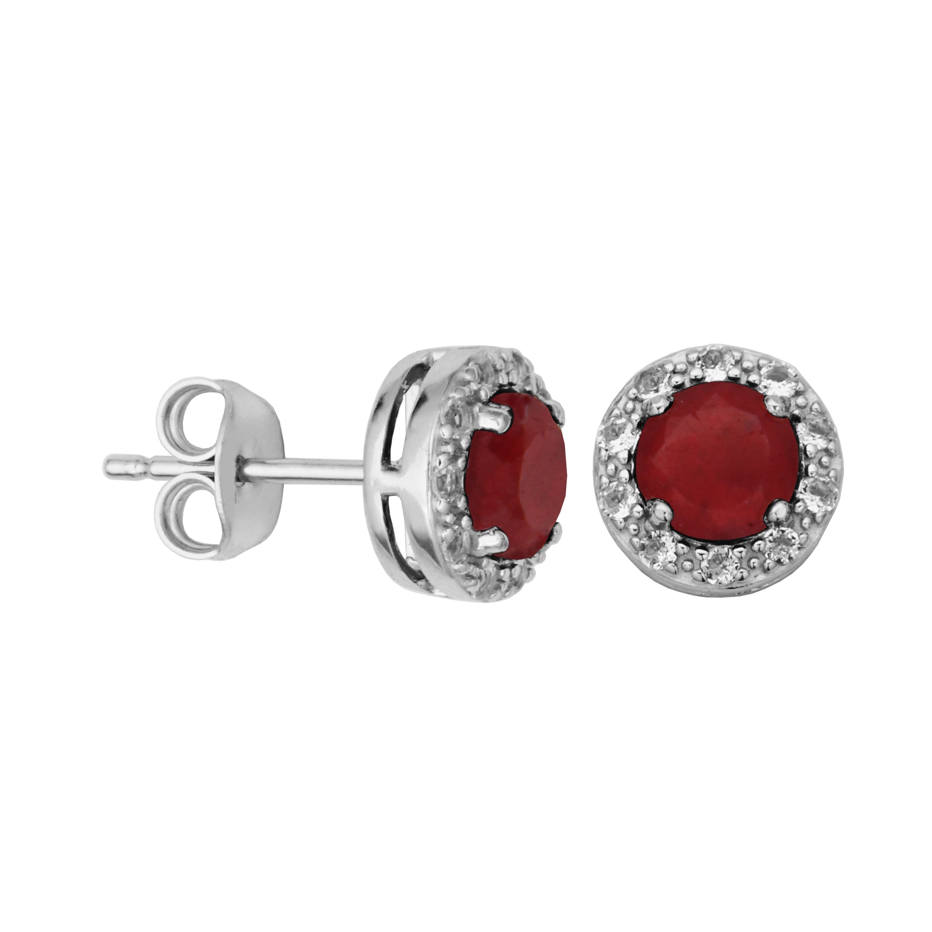 DAZZLE EARRING- CORUNDUM RUBY