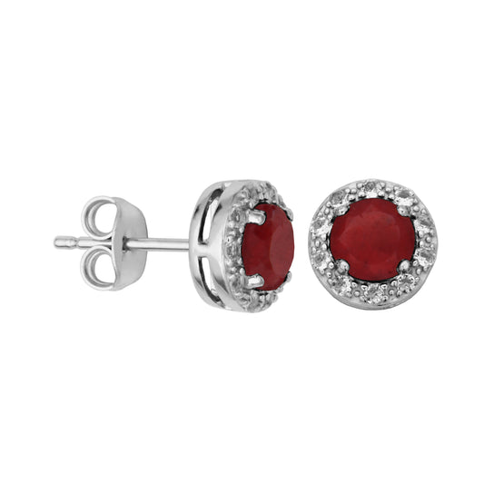 DAZZLE EARRING- CORUNDUM RUBY