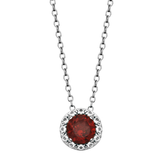 DAZZLE PENDANT- GENUINE GARNET