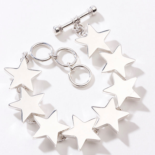 Charles Albert Sterling Silver Star Bracelet