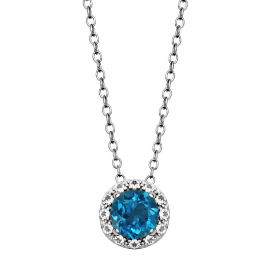 DAZZLE PENDANT- LONDON BLUE TOPAZ
