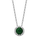 DAZZLE PENDANT- GREEN CORUNDUM EMERALD