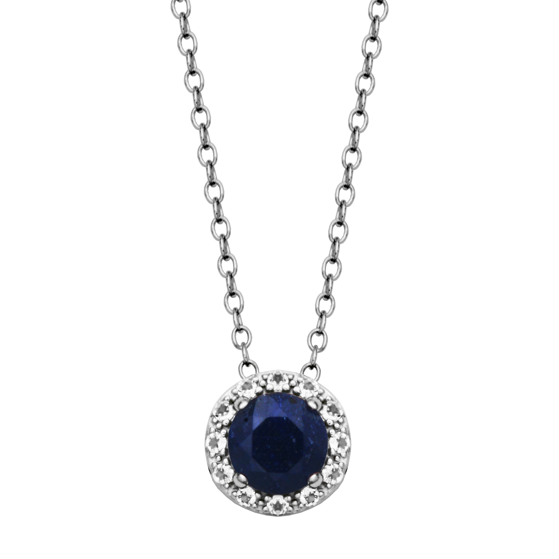 DAZZLE PENDANT- BLUE CORUNDUM SAPPHIRE