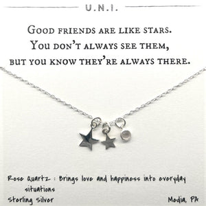 Good friends are like stars necklace