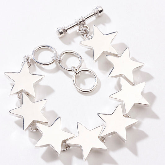 Charles Albert Sterling Silver Star Bracelet