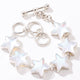 Charles Albert Sterling Silver Luminite Star Bracelet