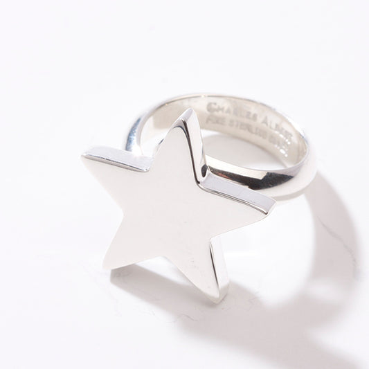 Charles Albert Sterling Silver Star Adjustable Ring