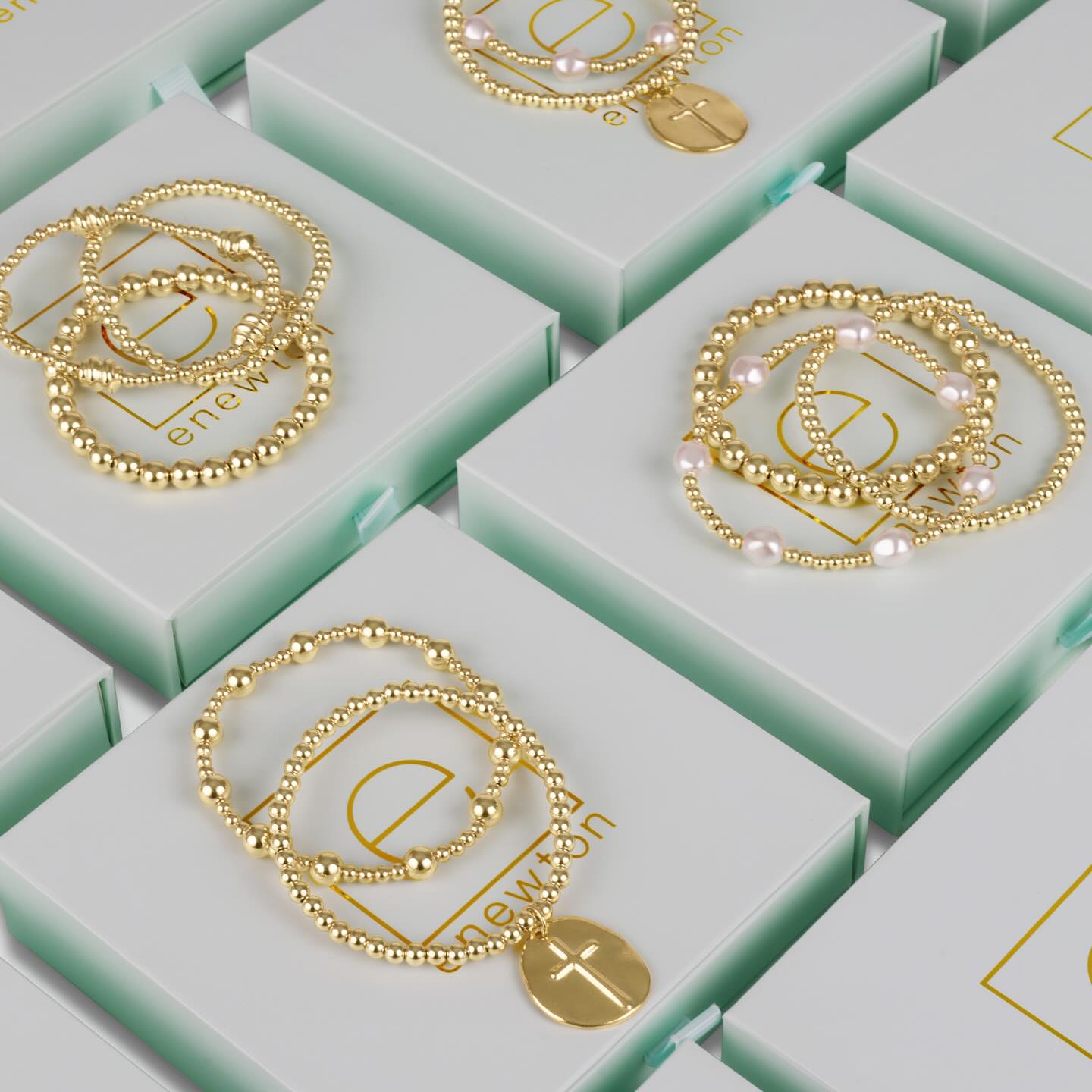 14kt gold-filled beads pearls bracelets