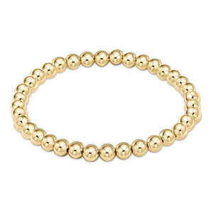 Classic gold 5mm bead bracelet