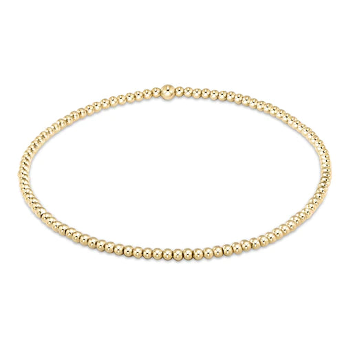 Enewton Classic gold 2mm bead bracelet