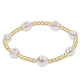 Enewton Admire gold 3mm bead bracelet - pearl