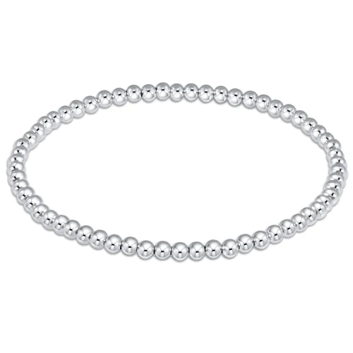 Classic sterling 3mm bead bracelet