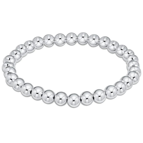 classic sterling 6mm bead bracelet