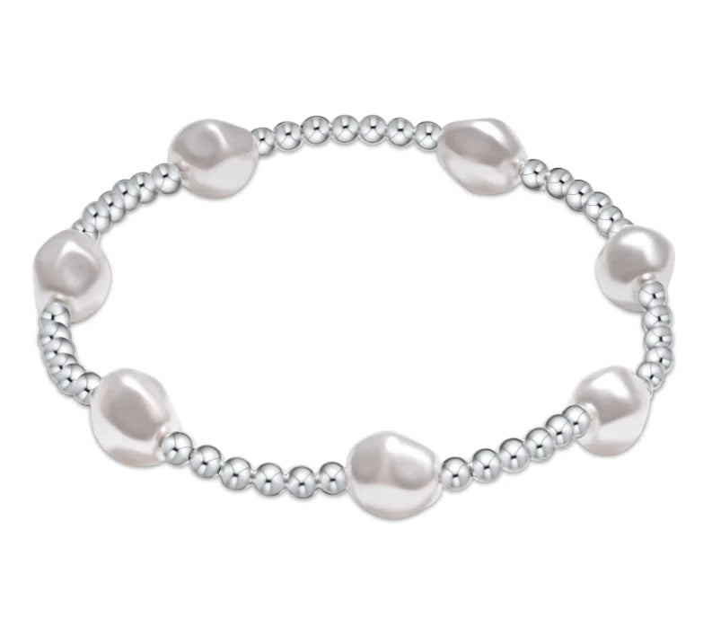 ENEWTON ADMIRE 3MM BEAD BRACELET - STERLING & PEARL