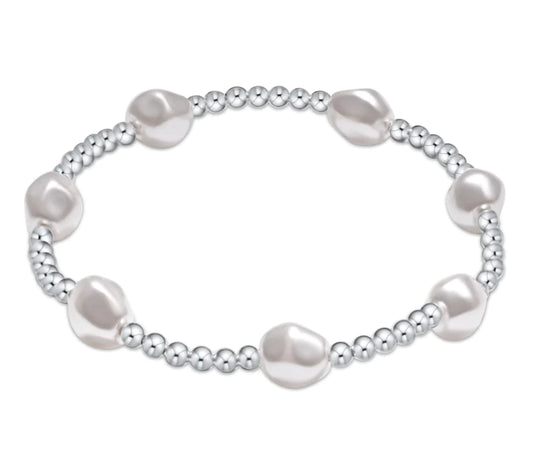 ENEWTON ADMIRE 3MM BEAD BRACELET - STERLING & PEARL