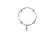 Smaller Bead White Pearl Blessing Bracelet With Angel Wing.