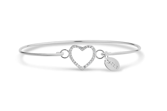 Pavé Icon Bracelet Open Heart