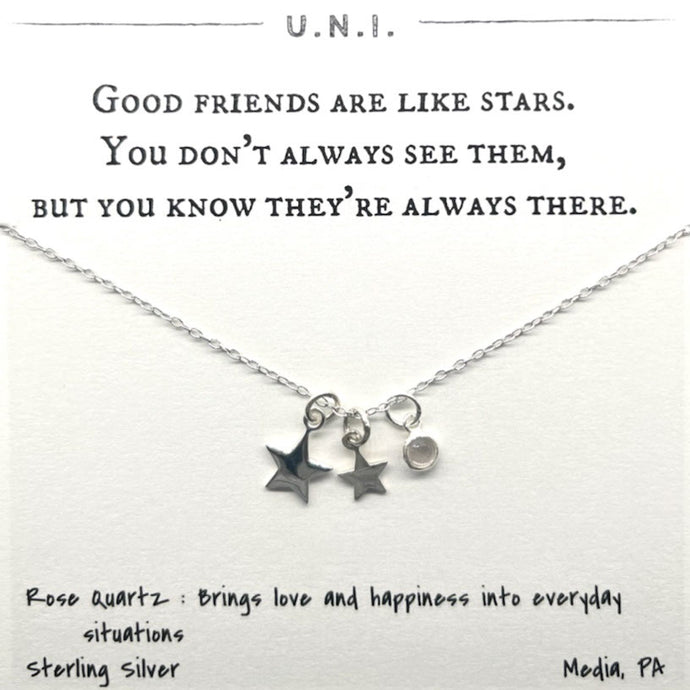 Friends are like stars necklace