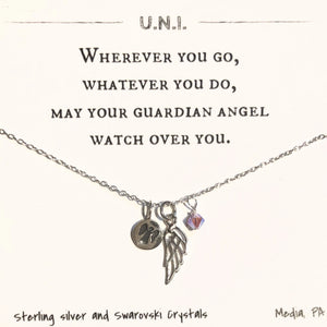 Guardian angel necklace shop swarovski